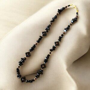 Black Onyx Necklace and Earring Set